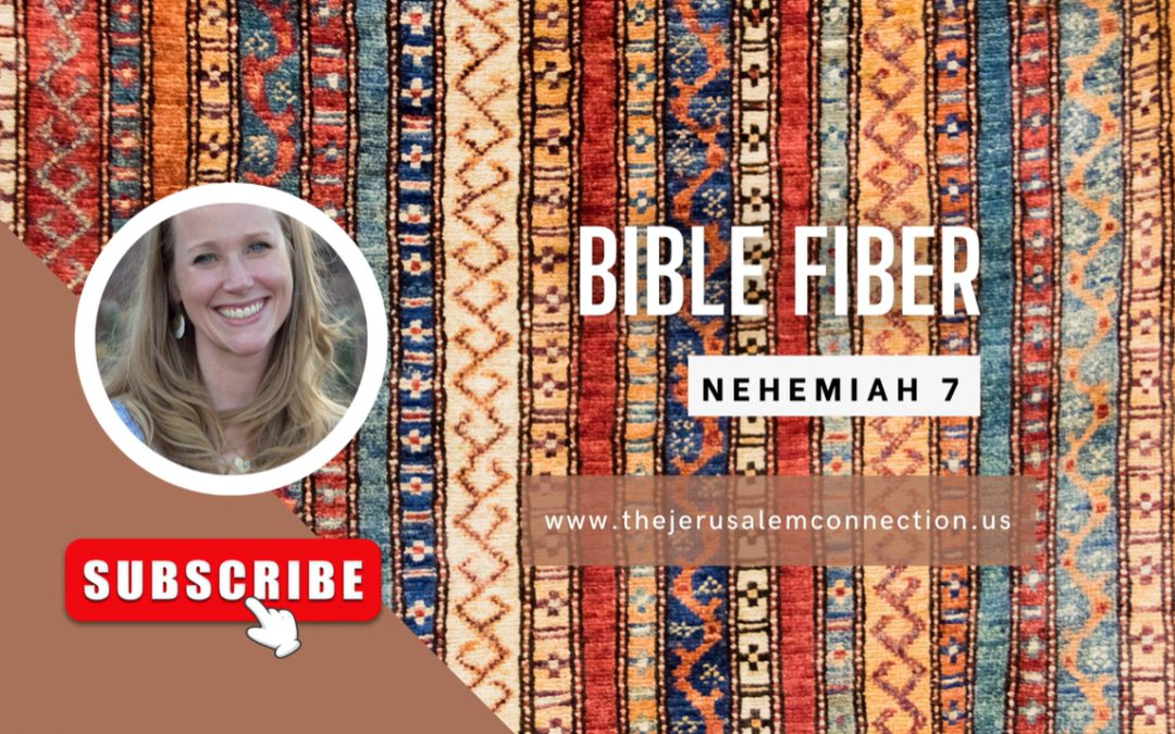 Bible Fiber: Nehemiah 7