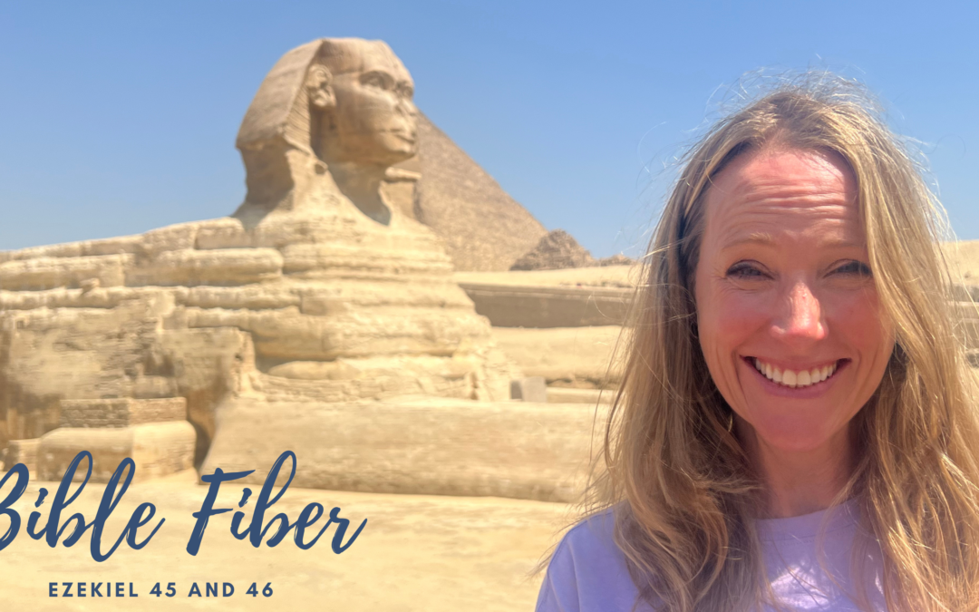 Bible Fiber: Ezekiel 45 and 46